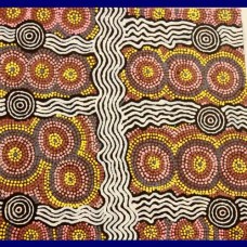 Aboriginal Art Canvas - Julie Porter-Size:84x88cm - H